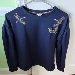 A new day crane navy sweatshirt xs